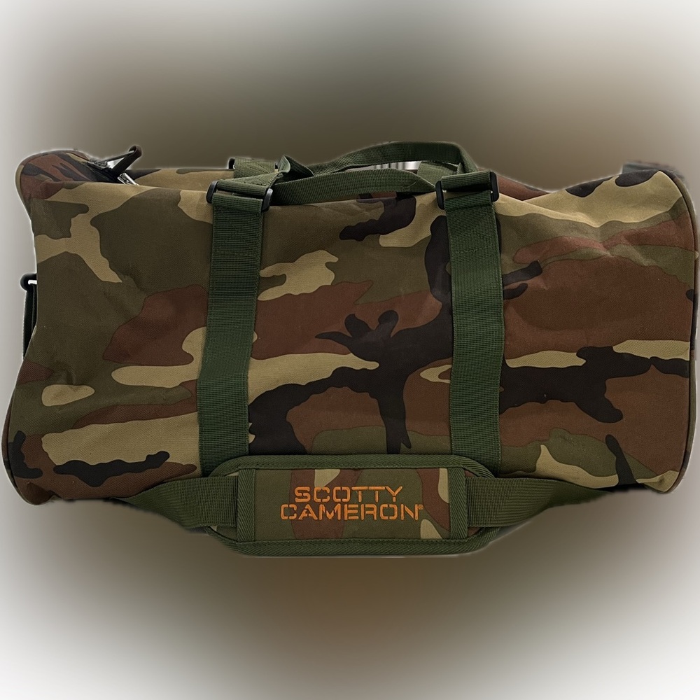 Scotty Cameron Club Membership Peter Millar Camo Duffle Bag with Shoe Pocket